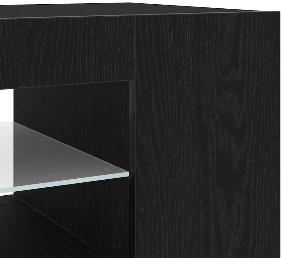 TV staliukas Televizoriaus spintelė 135 x 39 x 30 cm Juodas ąžuolas