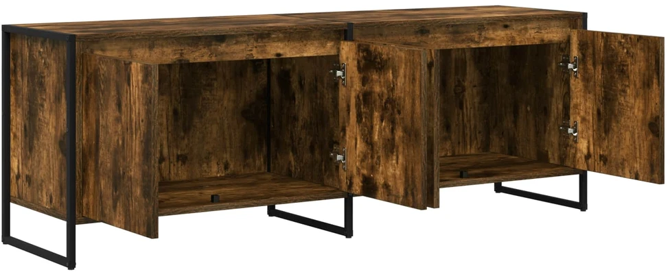 TV staliukas Televizoriaus spintelė 140 x 36 x 49.5 cm Dūminis ąžuolas