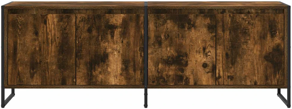 TV staliukas Televizoriaus spintelė 140 x 36 x 49.5 cm Dūminis ąžuolas