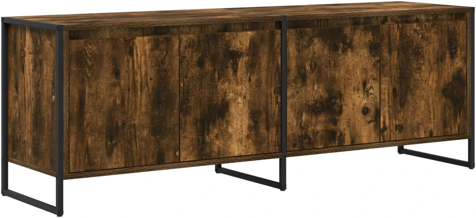 TV staliukas Televizoriaus spintelė 140 x 36 x 49.5 cm Dūminis ąžuolas