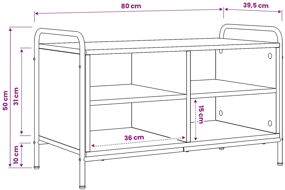 TV staliukas Televizoriaus spintelė 140 x 39,5 x 50 cm Sonoma ąžuolas