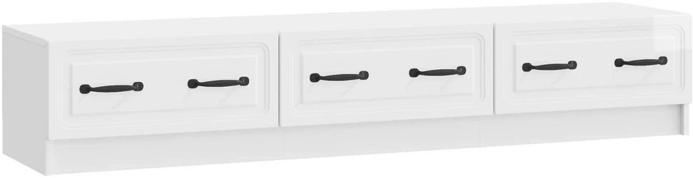 TV staliukas Televizoriaus spintelė 147 x 34,5 x 27 cm Itin blizgi balta