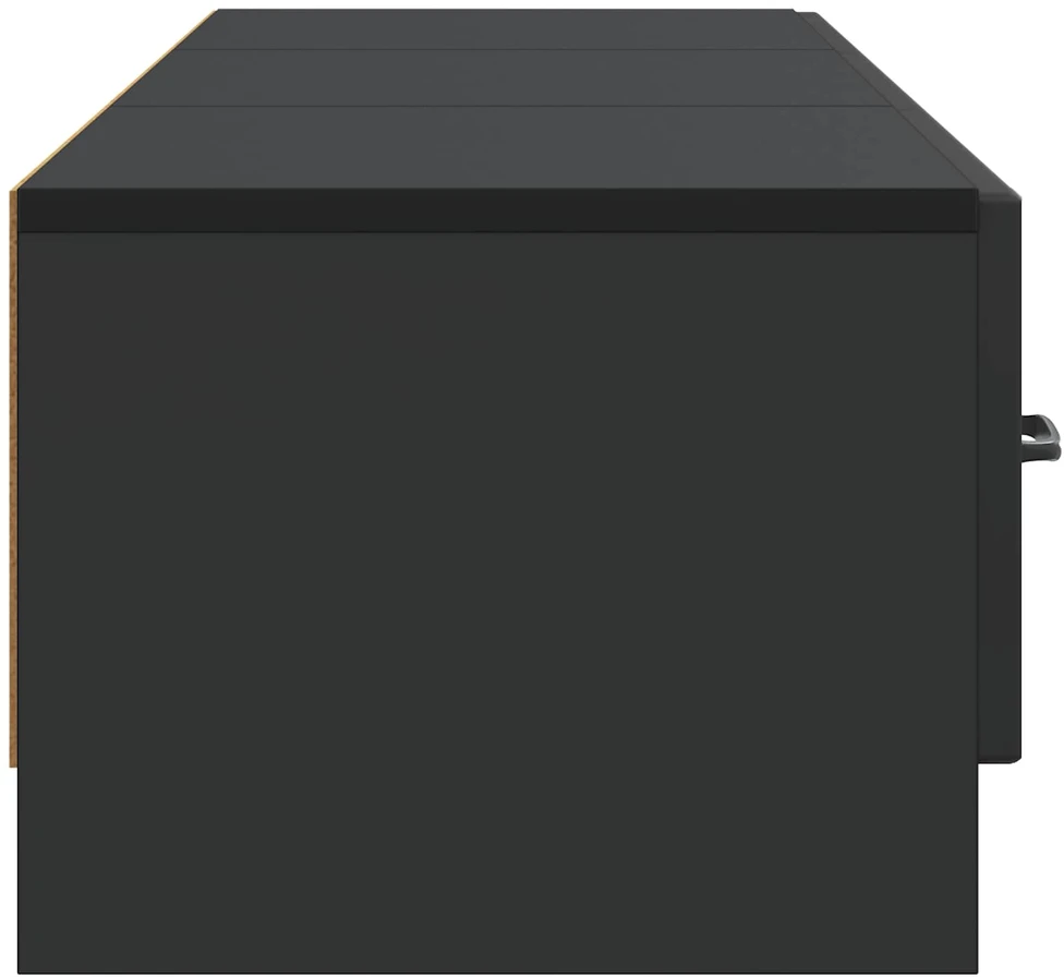 TV staliukas Televizoriaus spintelė 147 x 34,5 x 27 cm Juoda