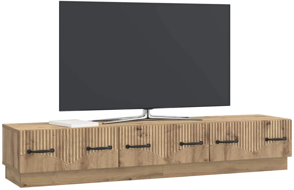 TV staliukas Televizoriaus spintelė 147 x 34,5 x 27 cm Artisano ąžuolo