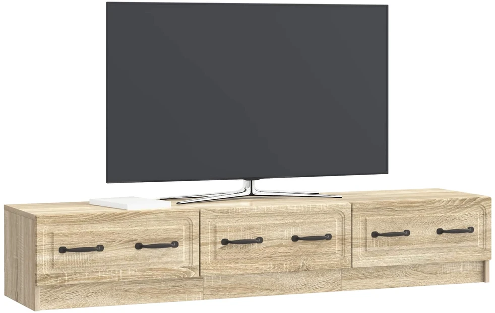 TV staliukas Televizoriaus spintelė 147 x 34,5 x 27 cm Sonoma ąžuolas