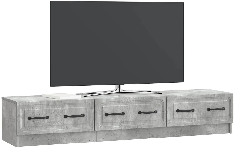 TV staliukas Televizoriaus spintelė 147 x 34,5 x 27 cm Betono pilka