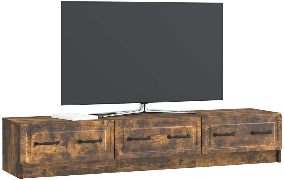 TV staliukas Televizoriaus spintelė 147 x 34,5 x 27 cm Dūminio ąžuolo