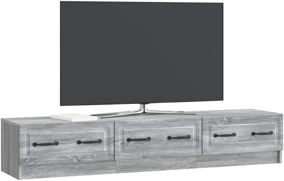 TV staliukas Televizoriaus spintelė 147 x 34,5 x 27 cm Pilka sonoma ąžuolo