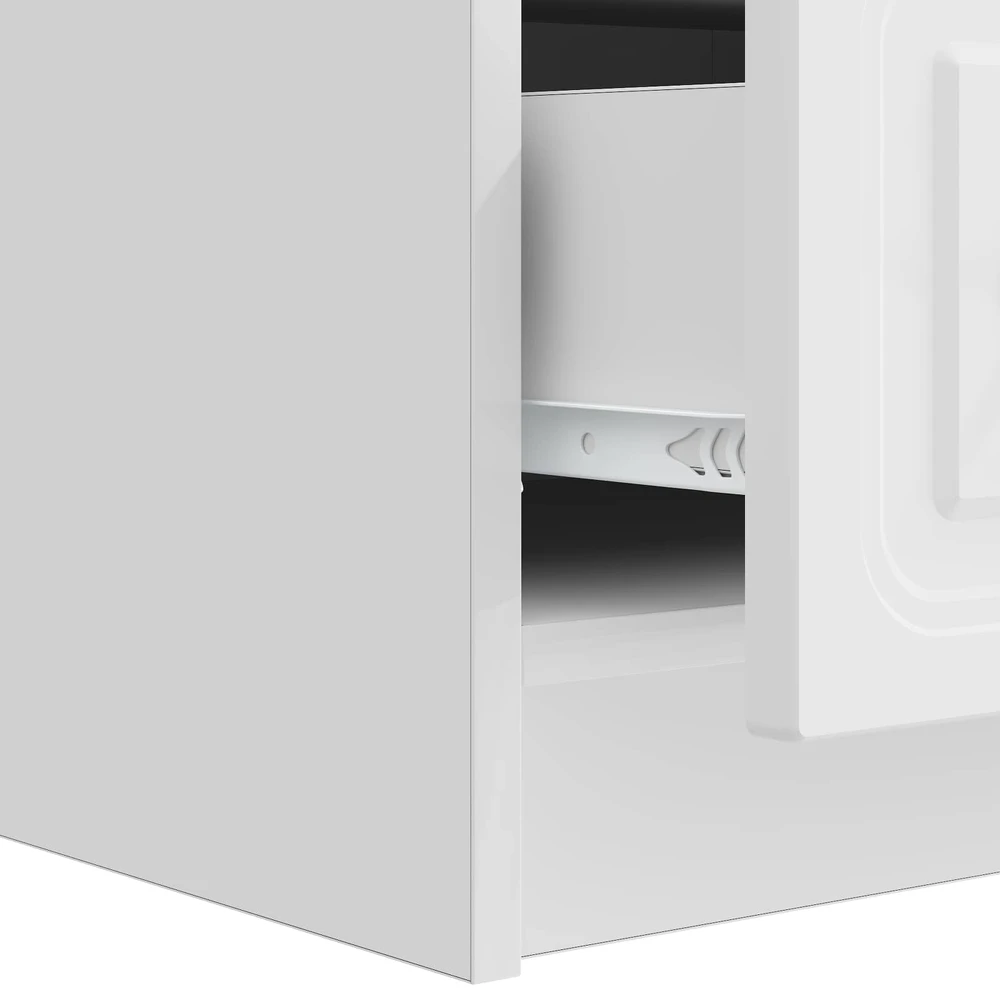 TV staliukas Televizoriaus spintelė 147 x 34,5 x 27 cm Itin blizgi balta