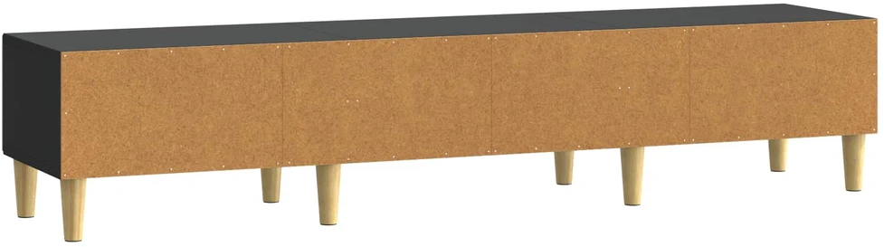 TV staliukas Televizoriaus spintelė 147 x 34,5 x 30 cm Juoda