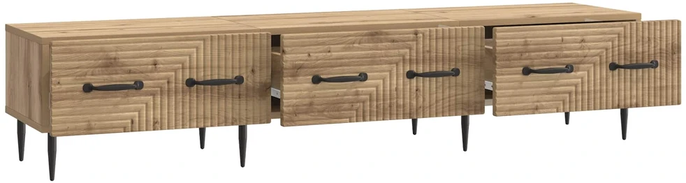 TV staliukas Televizoriaus spintelė 147 x 34,5 x 30 cm Artisano ąžuolo