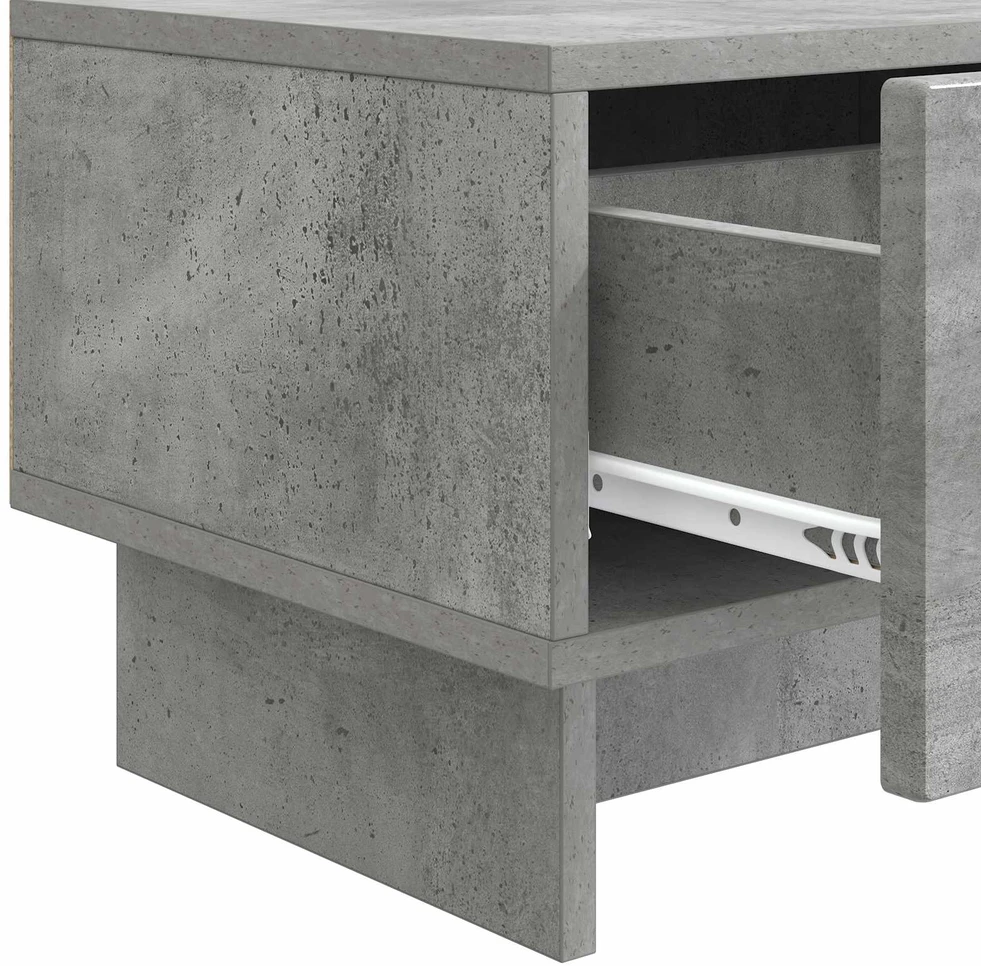 TV staliukas Televizoriaus spintelė 147 x 34,5 x 30 cm Betono pilka