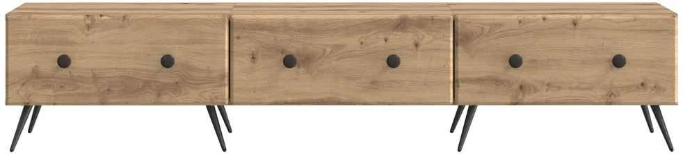 TV staliukas Televizoriaus spintelė 147 x 34,5 x 30 cm Artisano ąžuolo