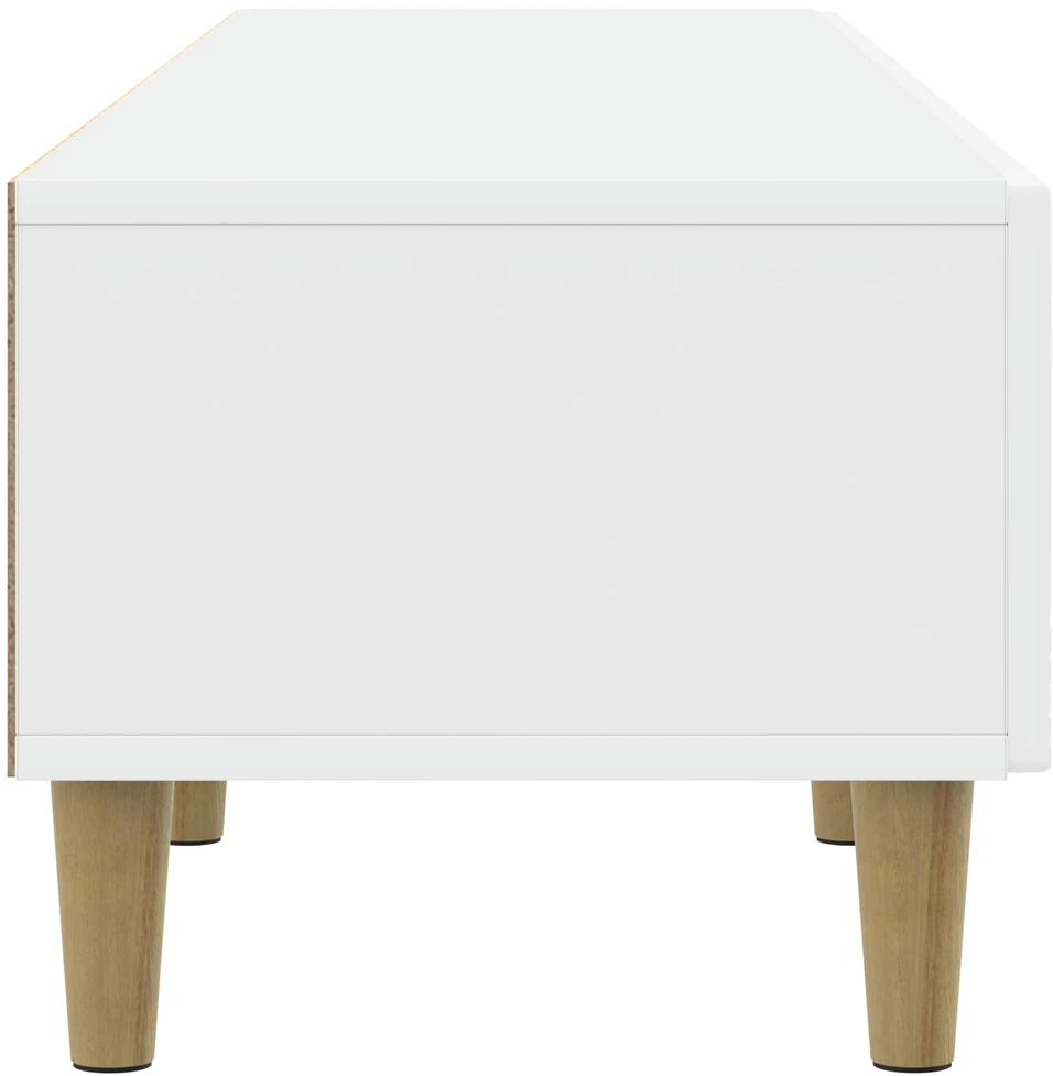 TV staliukas Televizoriaus spintelė 147 x 34,5 x 30 cm Balta