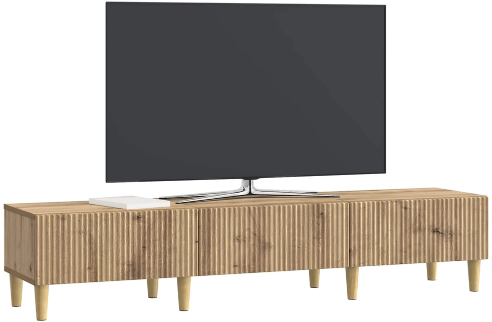 TV staliukas Televizoriaus spintelė 147 x 34,5 x 30 cm Artisano ąžuolo