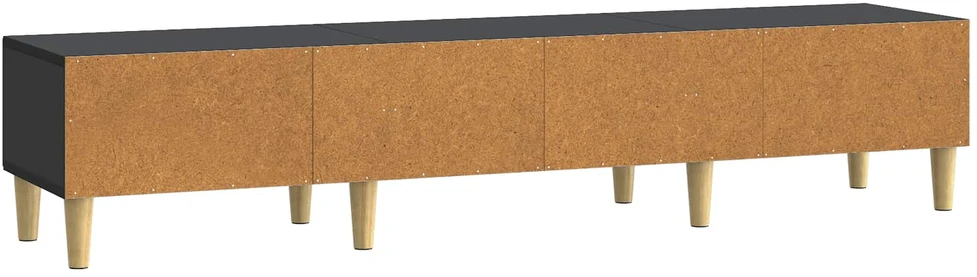 TV staliukas Televizoriaus spintelė 147 x 34,5 x 30 cm Juoda