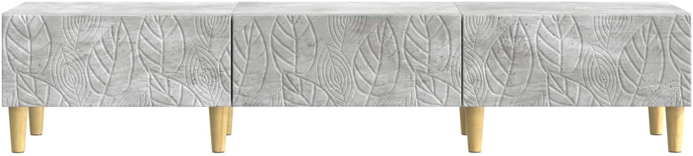 TV staliukas Televizoriaus spintelė 147 x 34,5 x 30 cm Betono pilka