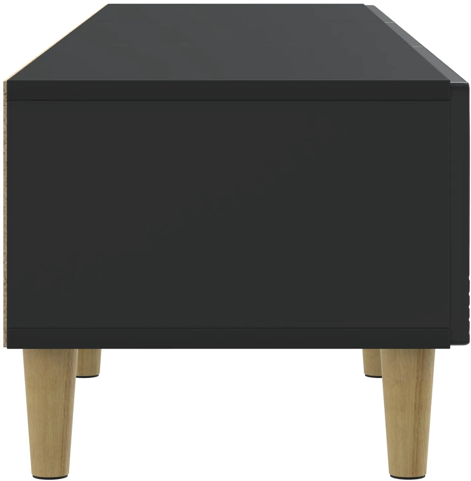 TV staliukas Televizoriaus spintelė 147 x 34,5 x 30 cm Juoda