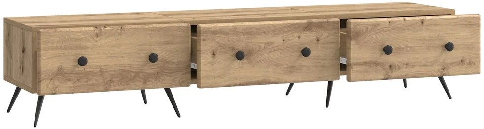 TV staliukas Televizoriaus spintelė 147 x 34,5 x 30 cm Artisano ąžuolo