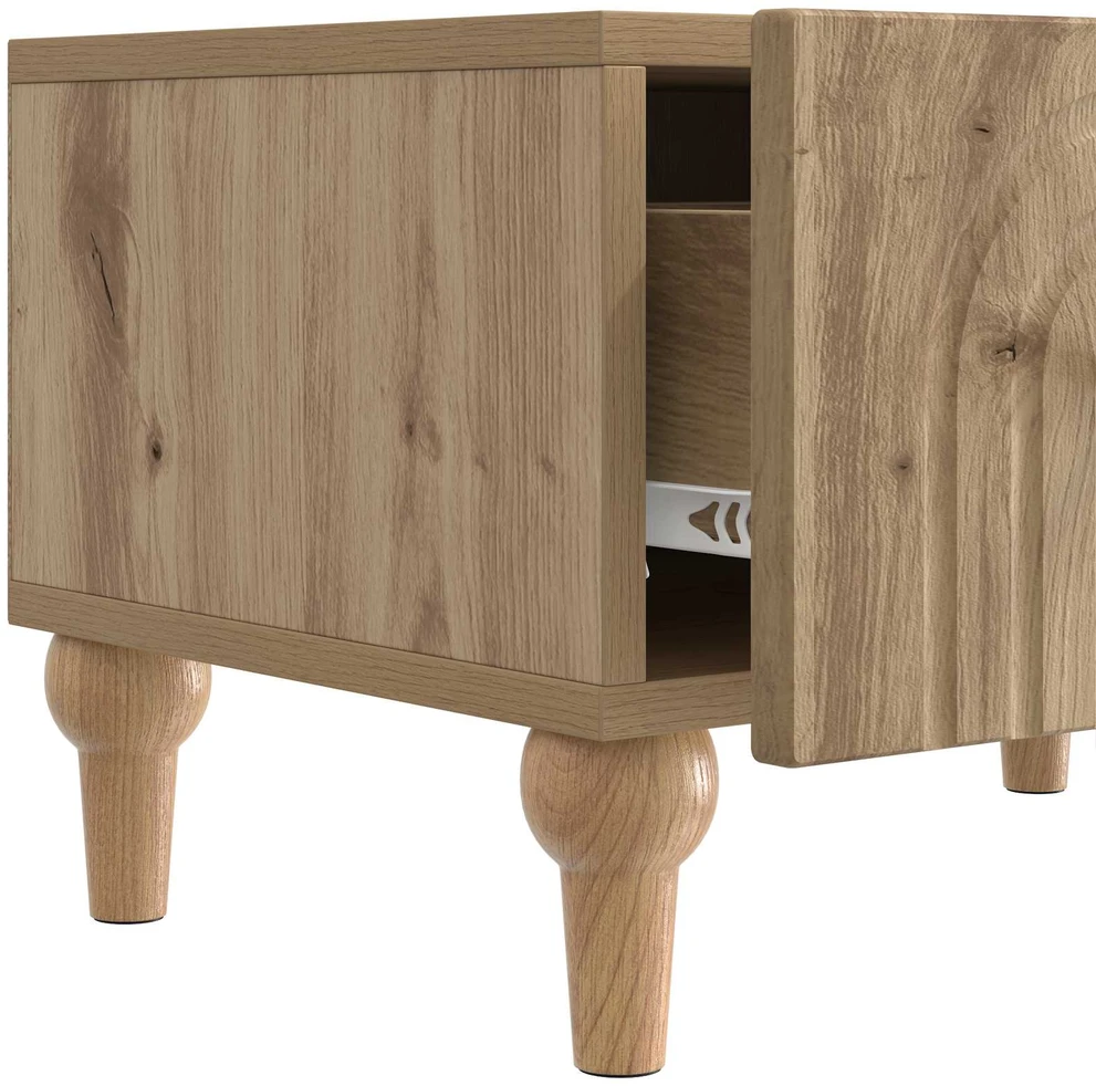 TV staliukas Televizoriaus spintelė 147 x 34,5 x 30 cm Artisano ąžuolo