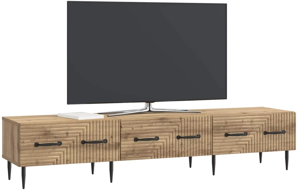 TV staliukas Televizoriaus spintelė 147 x 34,5 x 30 cm Artisano ąžuolo