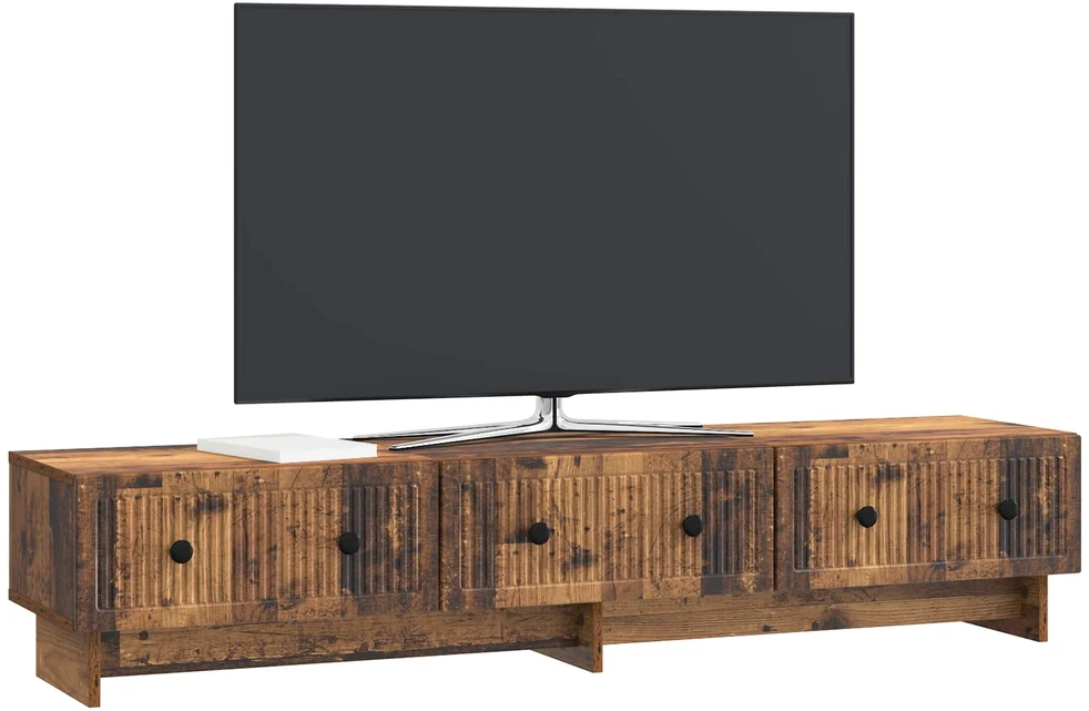 TV staliukas Televizoriaus spintelė 147 x 34,5 x 30 cm Sendintos medienos