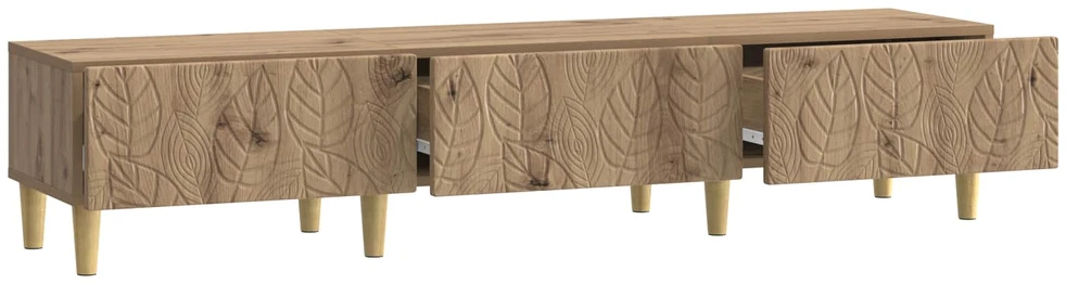 TV staliukas Televizoriaus spintelė 147 x 34,5 x 30 cm Artisano ąžuolo