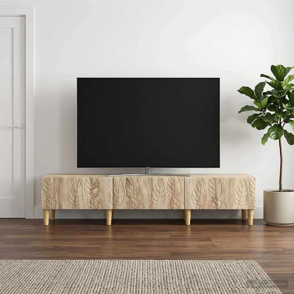 TV staliukas Televizoriaus spintelė 147 x 34,5 x 30 cm Sonoma ąžuolas