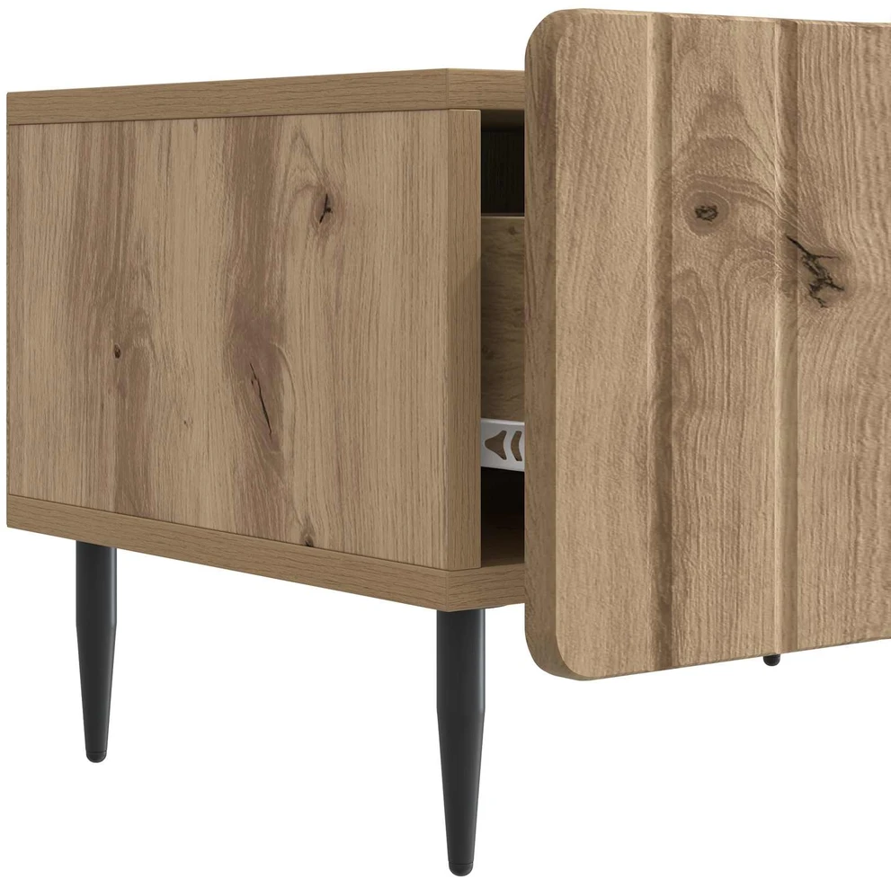 TV staliukas Televizoriaus spintelė 147 x 34,5 x 32 cm Artisano ąžuolo