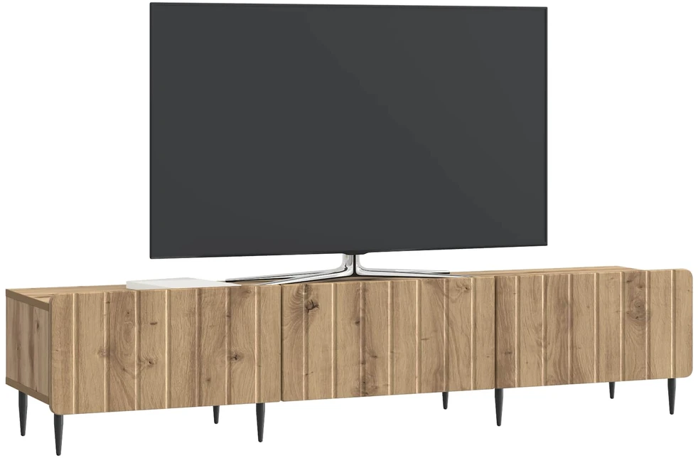 TV staliukas Televizoriaus spintelė 147 x 34,5 x 32 cm Artisano ąžuolo
