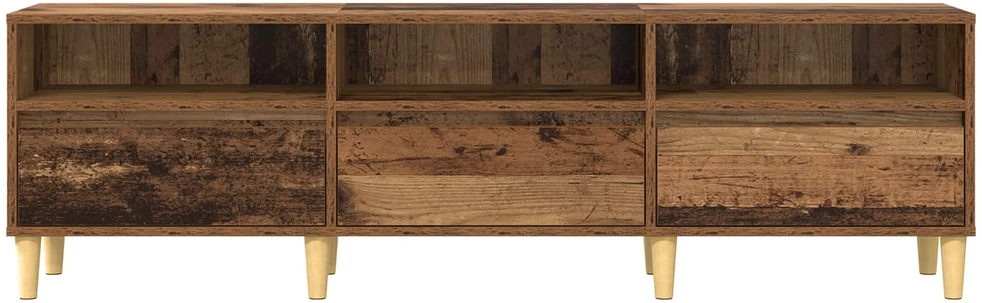 TV staliukas Televizoriaus spintelė 150 x 30 x 45 cm Senovinis medis