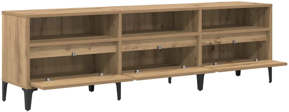 TV staliukas Televizoriaus spintelė 150 x 30 x 45 cm Amatininkų ąžuolas