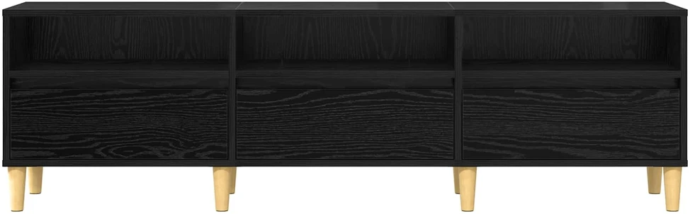 TV staliukas Televizoriaus spintelė 150 x 30 x 45 cm Juodas ąžuolas