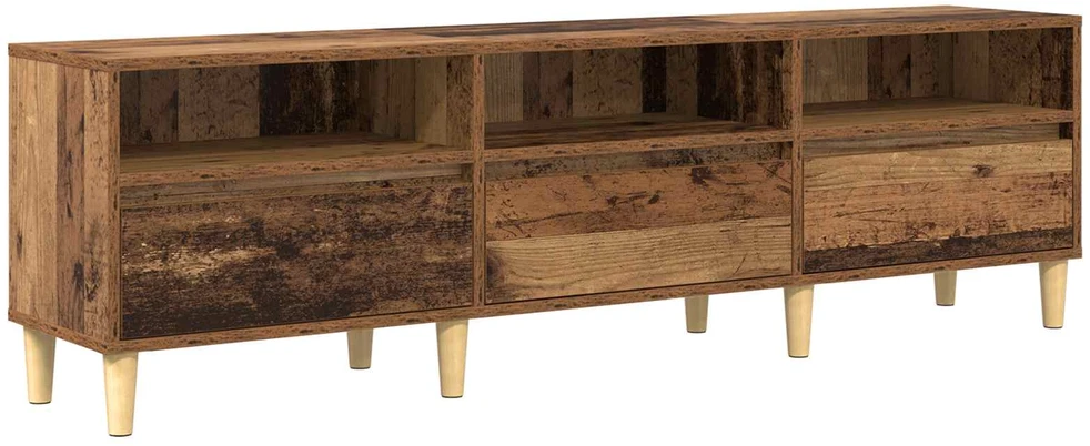 TV staliukas Televizoriaus spintelė 150 x 30 x 45 cm Senovinis medis