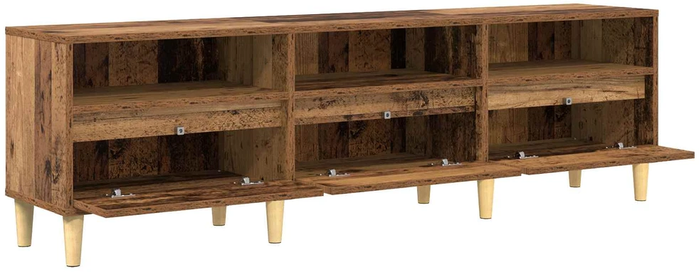 TV staliukas Televizoriaus spintelė 150 x 30 x 45 cm Senovinis medis
