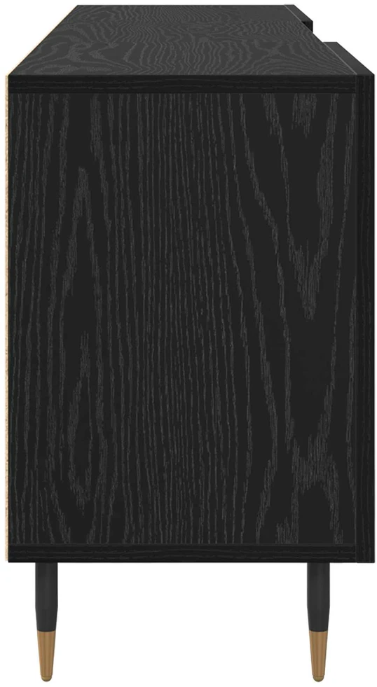 TV staliukas Televizoriaus spintelė 150 x 30 x 50 cm juoda ąžuolo