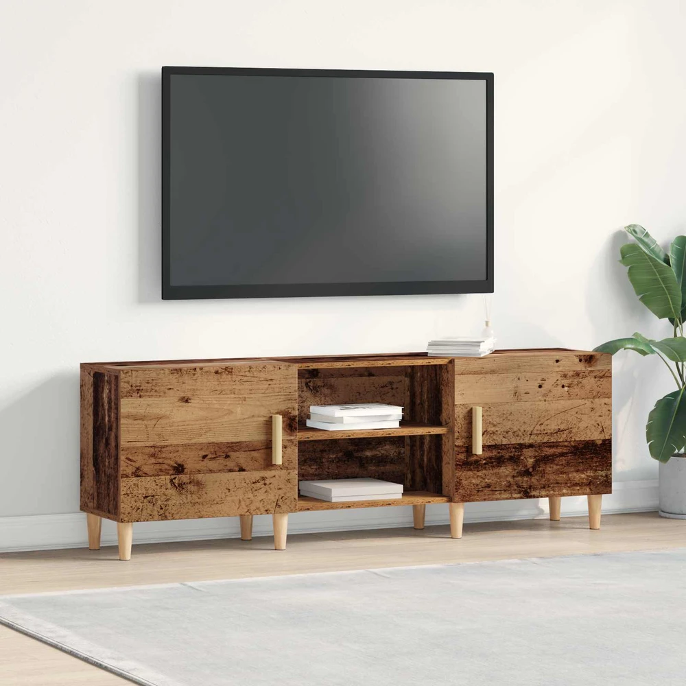 TV staliukas Televizoriaus spintelė 150 x 30 x 50 cm Sena mediena