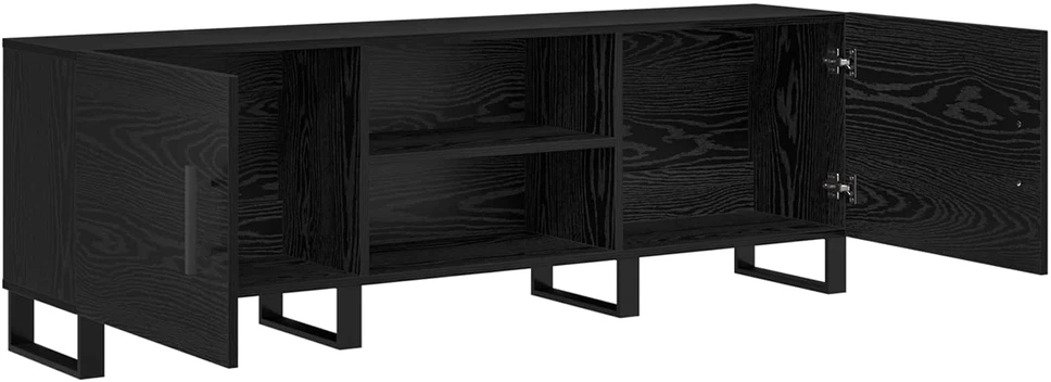 TV staliukas Televizoriaus spintelė 150 x 30 x 50 cm Juodas ąžuolas