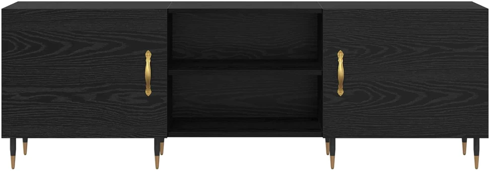 TV staliukas Televizoriaus spintelė 150 x 30 x 50 cm juoda ąžuolo
