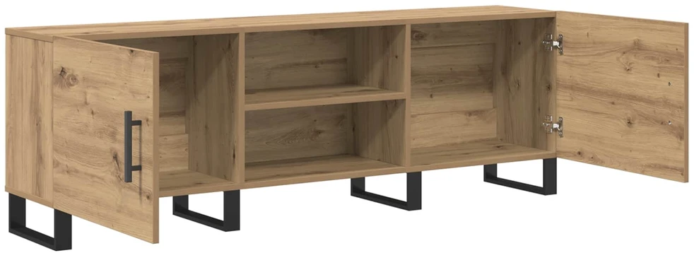 TV staliukas Televizoriaus spintelė 150 x 30 x 50 cm Amatininkų ąžuolas