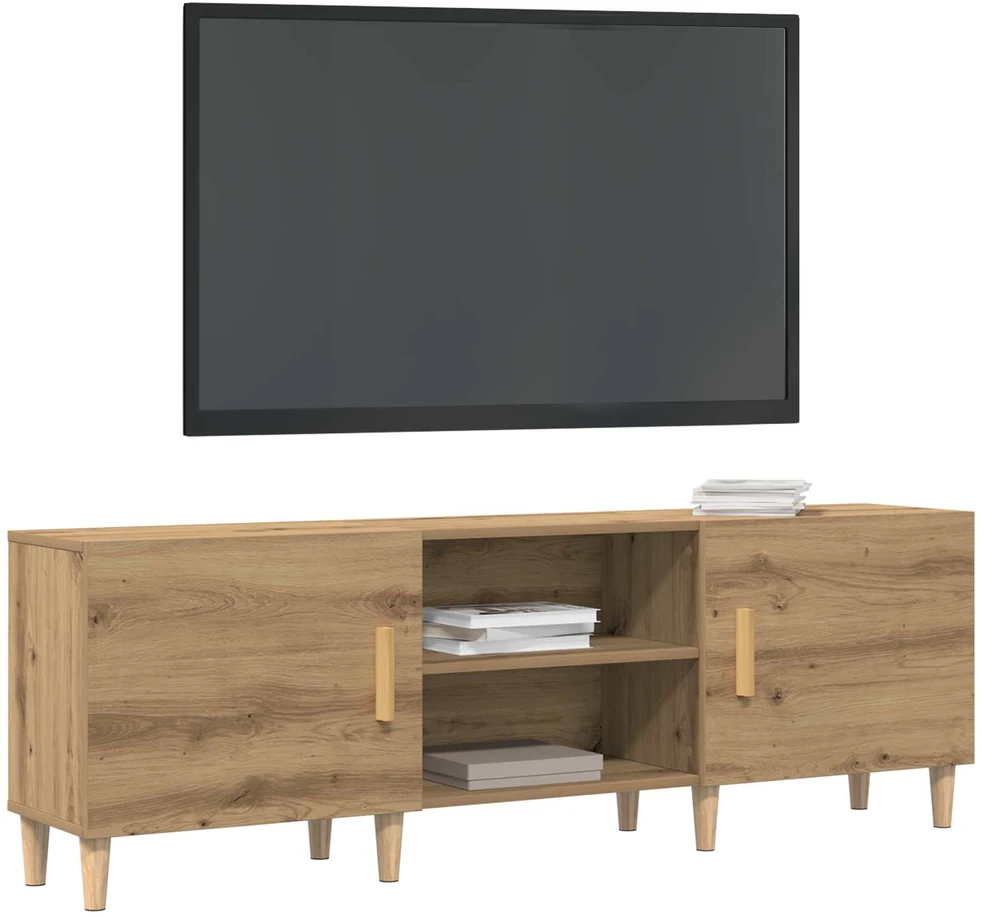 TV staliukas Televizoriaus spintelė 150 x 30 x 50 cm artisano ąžuolo