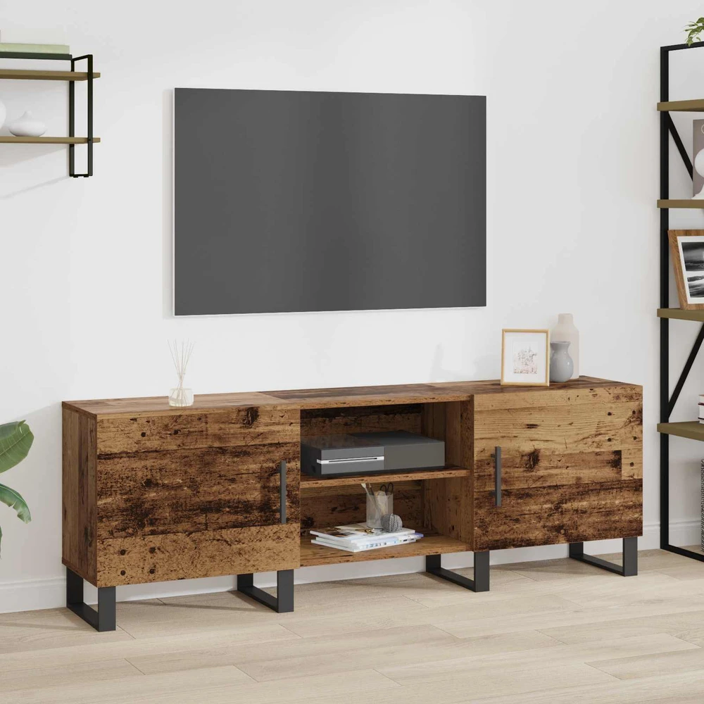 TV staliukas Televizoriaus spintelė 150 x 30 x 50 cm Senovinis medis
