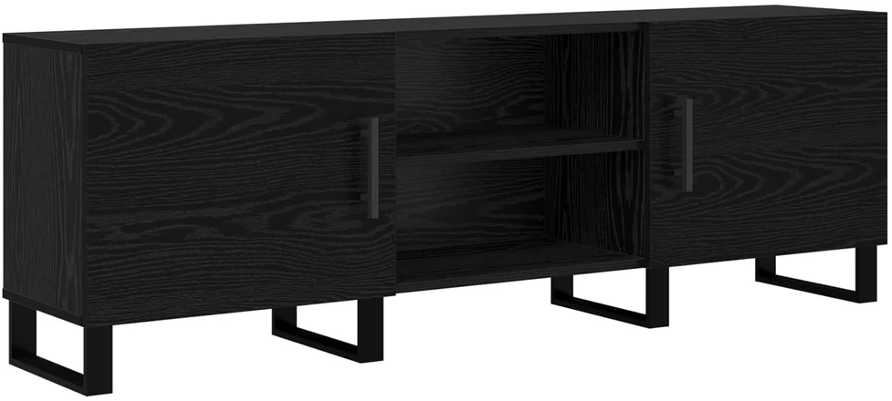 TV staliukas Televizoriaus spintelė 150 x 30 x 50 cm Juodas ąžuolas