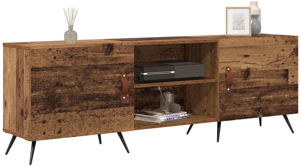 TV staliukas Televizoriaus spintelė 150 x 30 x 50 cm Sena mediena
