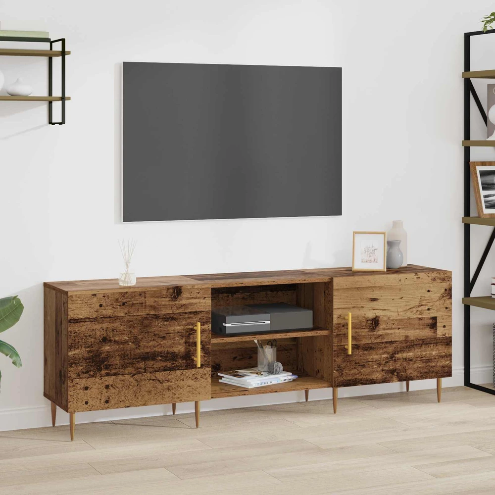 TV staliukas Televizoriaus spintelė 150 x 30 x 50 cm Sena mediena