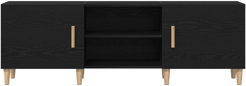 TV staliukas Televizoriaus spintelė 150 x 30 x 50 cm Juodas ąžuolas