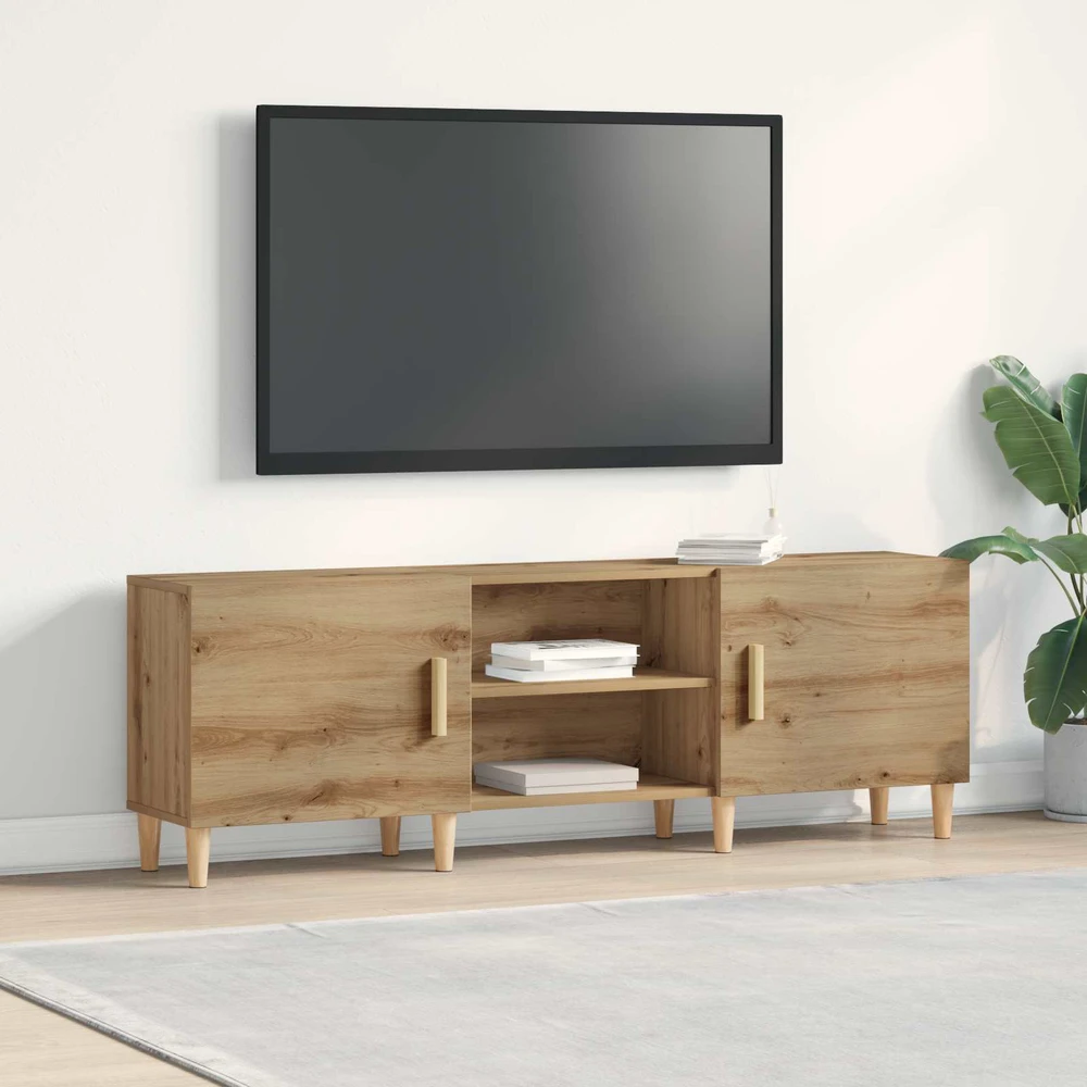 TV staliukas Televizoriaus spintelė 150 x 30 x 50 cm artisano ąžuolo
