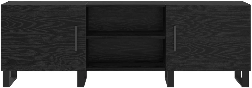 TV staliukas Televizoriaus spintelė 150 x 30 x 50 cm Juodas ąžuolas
