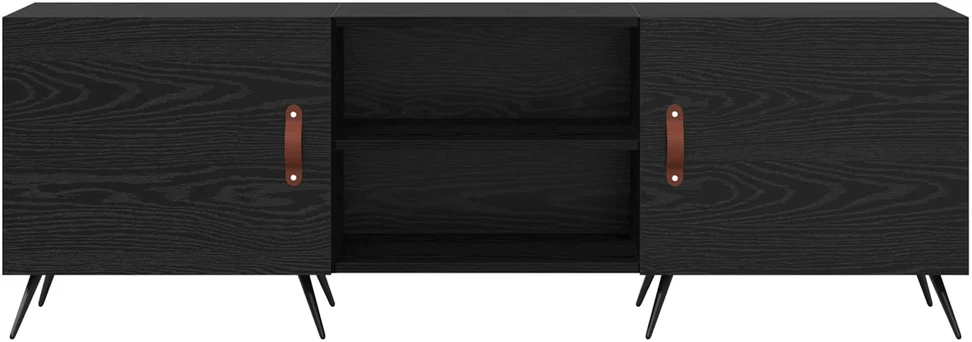 TV staliukas Televizoriaus spintelė 150 x 30 x 50 cm juoda ąžuolo