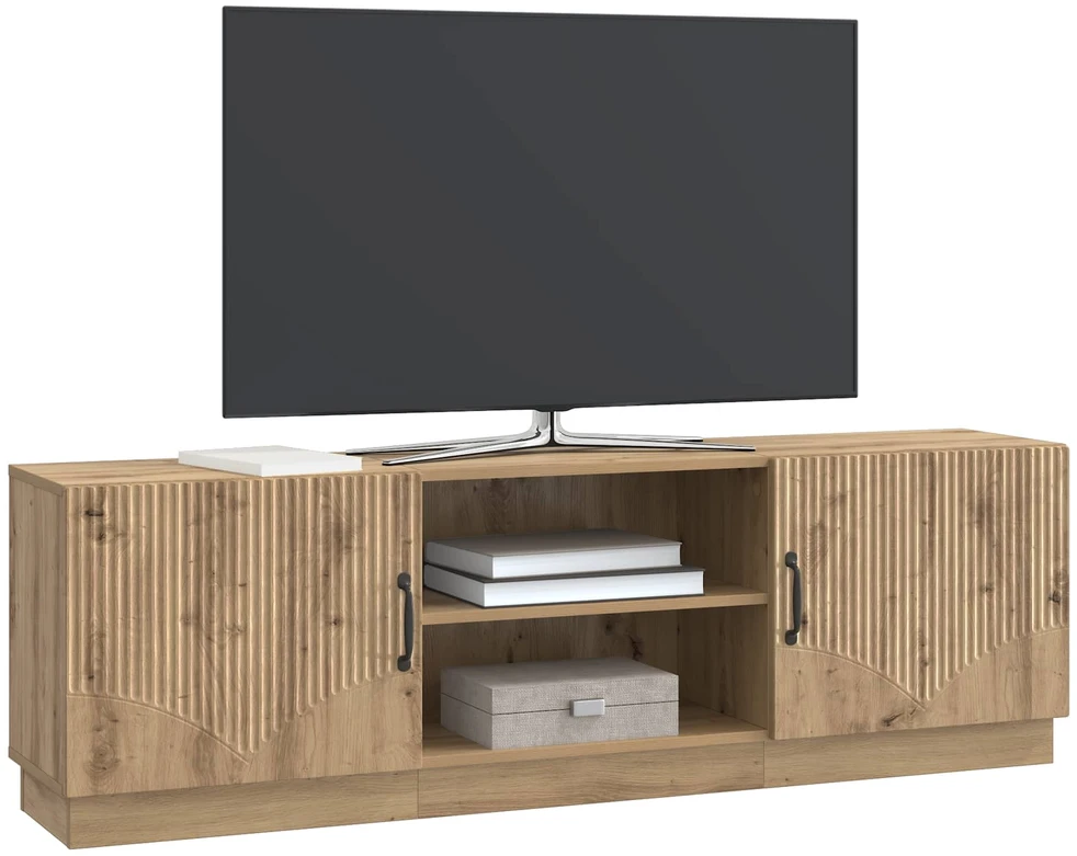TV staliukas Televizoriaus spintelė 150 x 31 x 47 cm Artisano ąžuolo